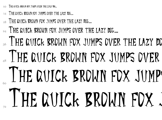 Rocket YoYo font waterfall